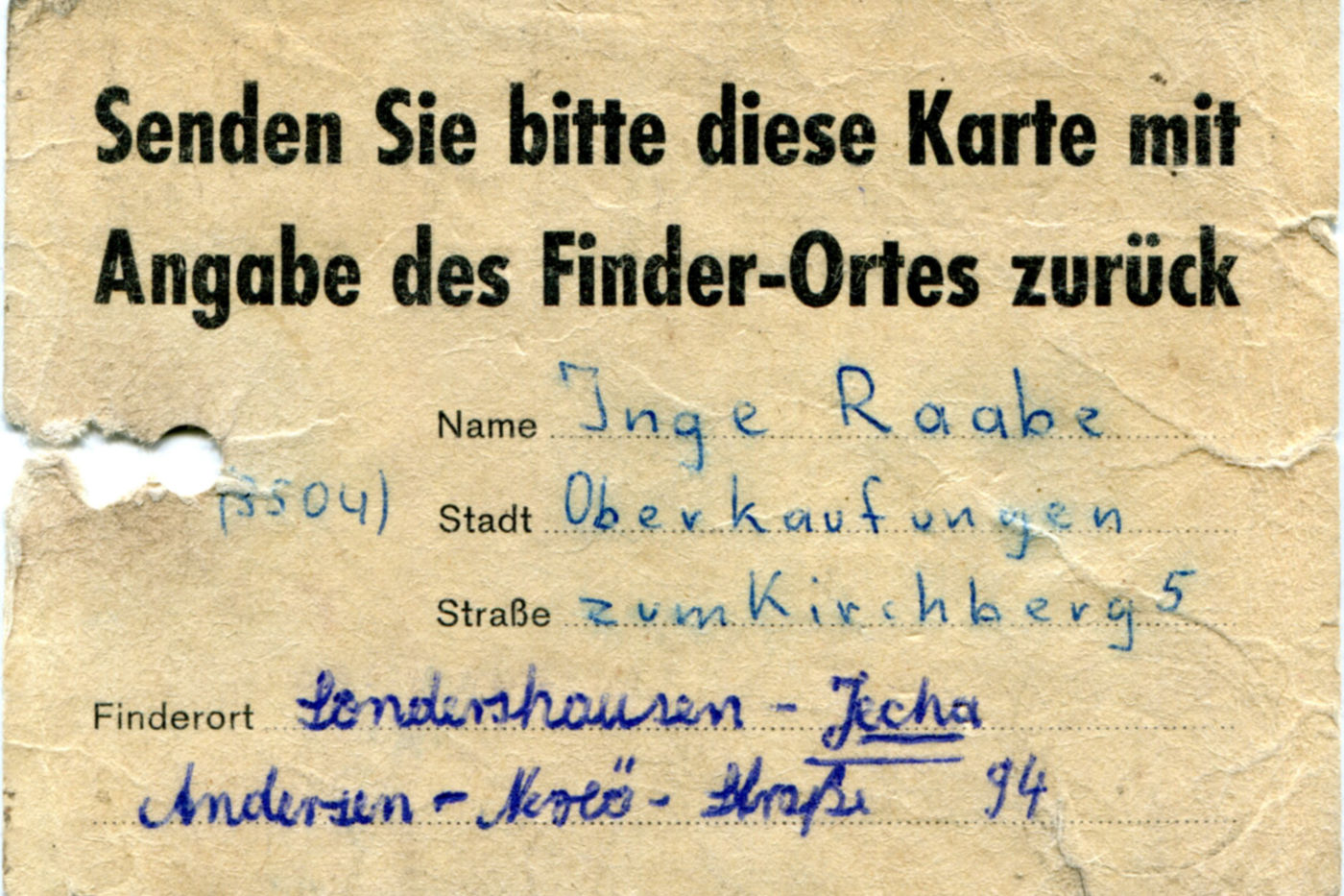 Post „nach Drüben“, 1964