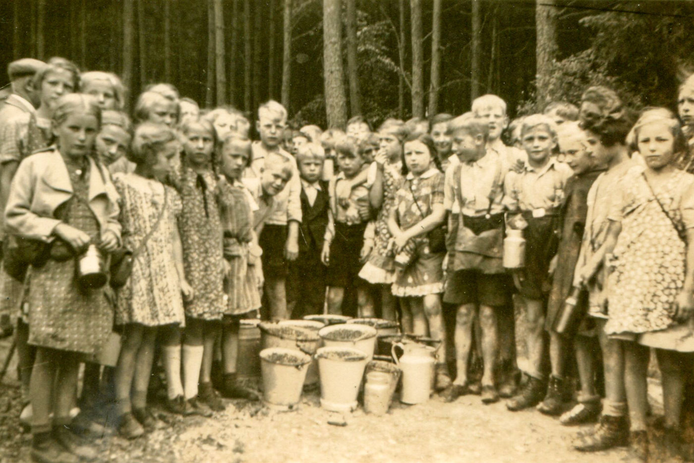 Mit der Schulklasse in den Wald zum Beerensammeln (privat)