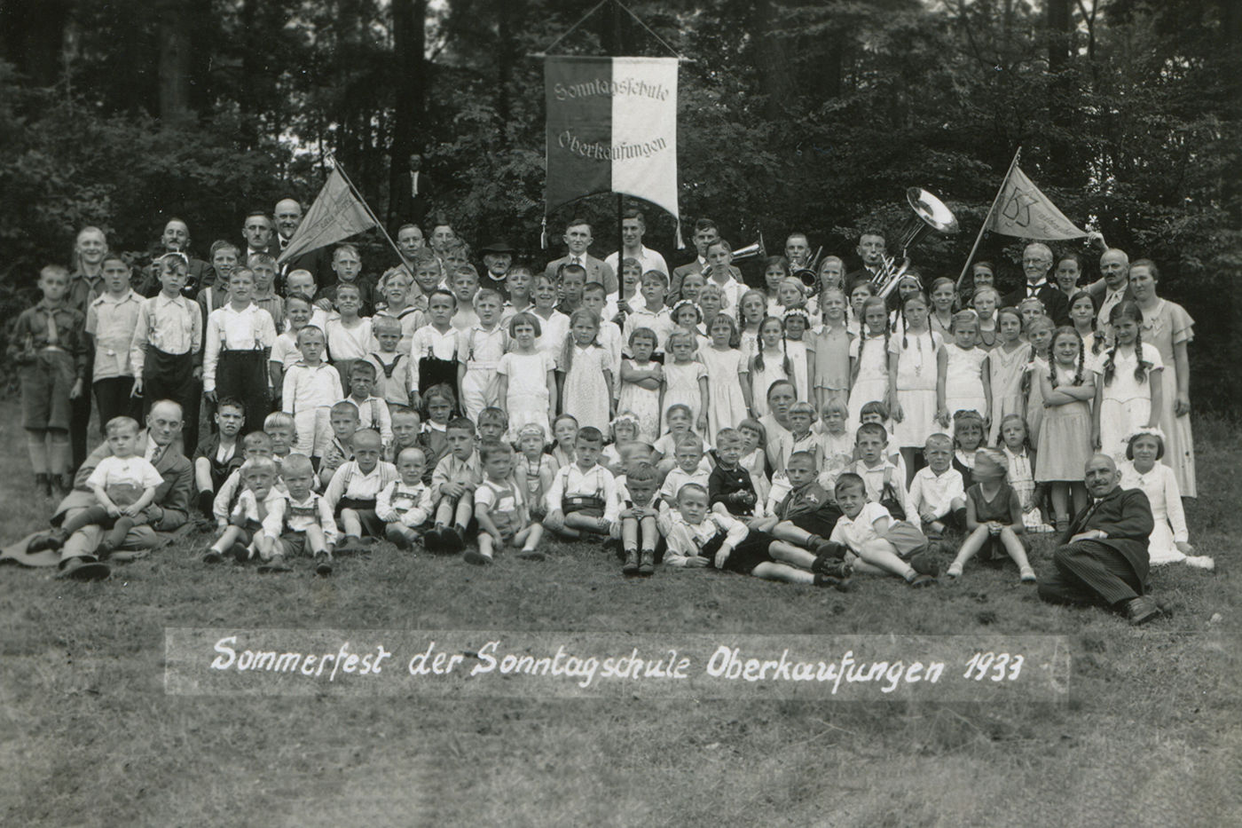 Treffen der evangelischen Sonntagsschule Oberkaufungens, Sommer 1933 (privat)
